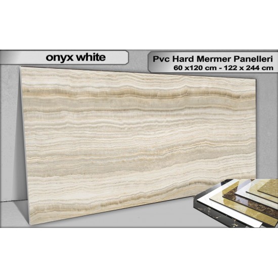 PVC Mermer Duvar Paneli Onyx White