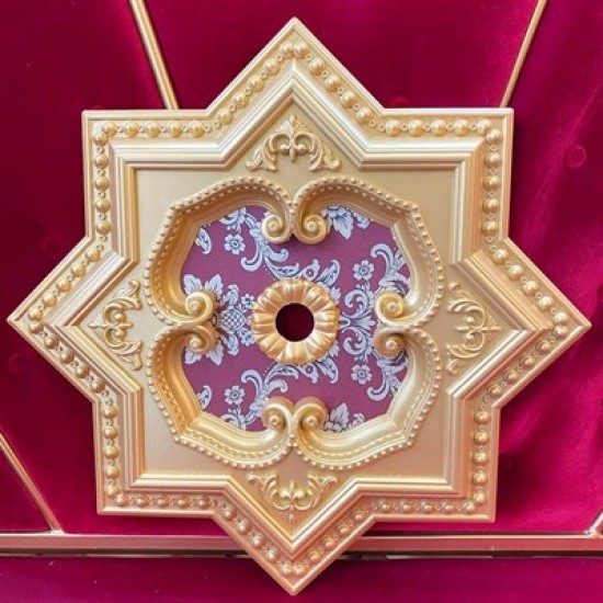 Altın Bordo Yıldız Saray Tavan 60cm (DY60-AB)