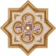 Altın Bordo Yıldız Saray Tavan 90 cm (DY90-AB)