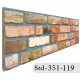  351-119 Strotex Kırık Tuğla Duvar Paneli 50x120 Ölçüleri