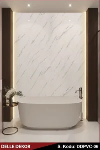 PVC Mermer Duvar Paneli ICE BERG GREY