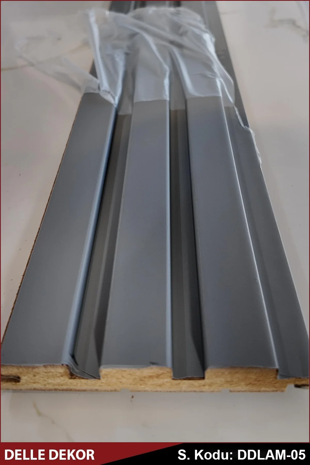 MDF Lambri Duvar Paneli Tungsten