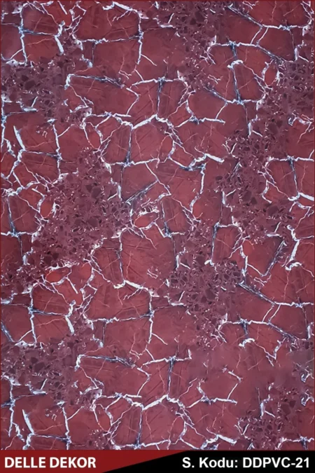PVC Mermer Duvar Paneli ROSSO LEVANTO