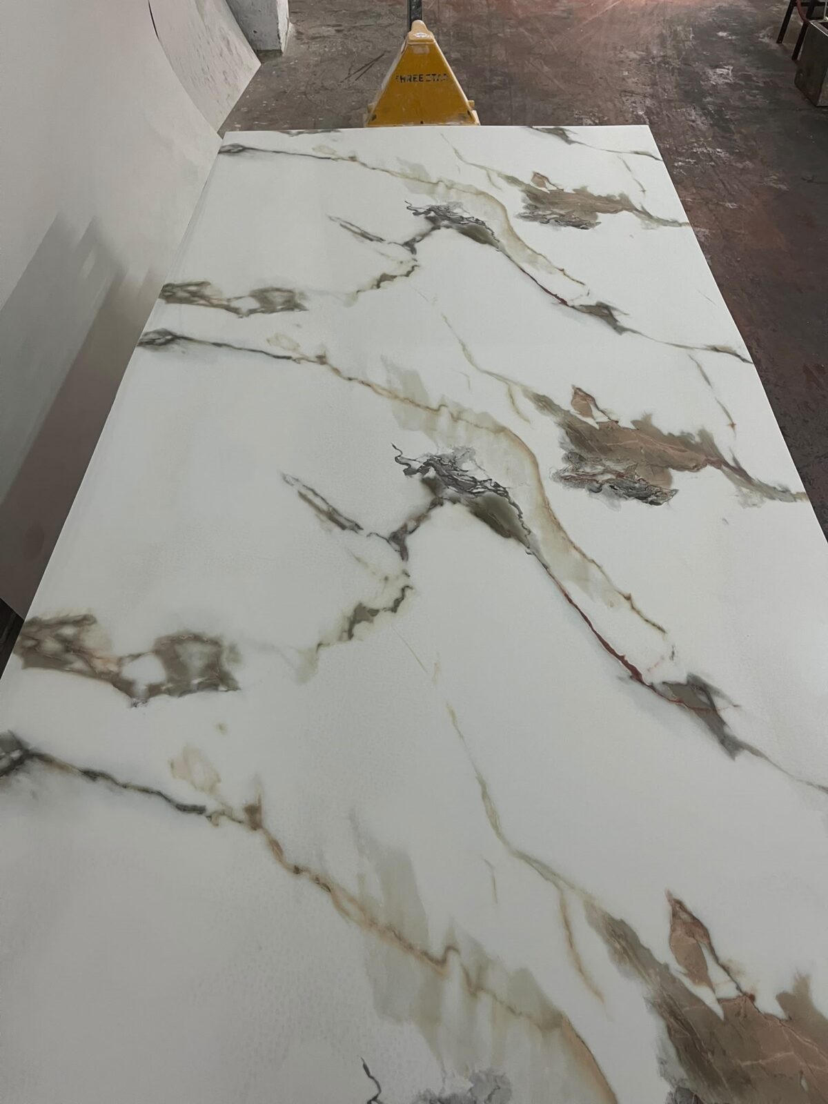 11-TERRA GREY PVC Mermer Duvar Paneli - Terra Grey - 60x120cm ve 122x244cm - Görsel 1