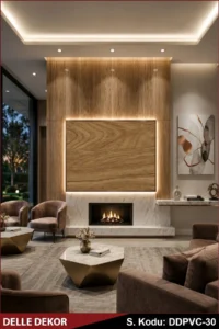 PVC Mermer Duvar Paneli - Matis Oak