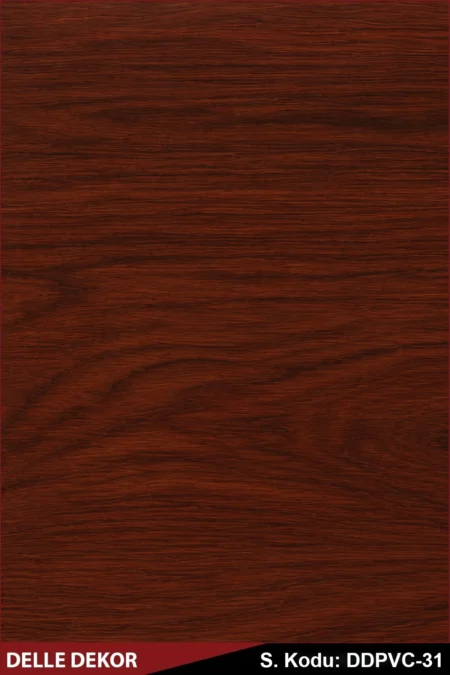 PVC Mermer Duvar Paneli - Matis Red Oak