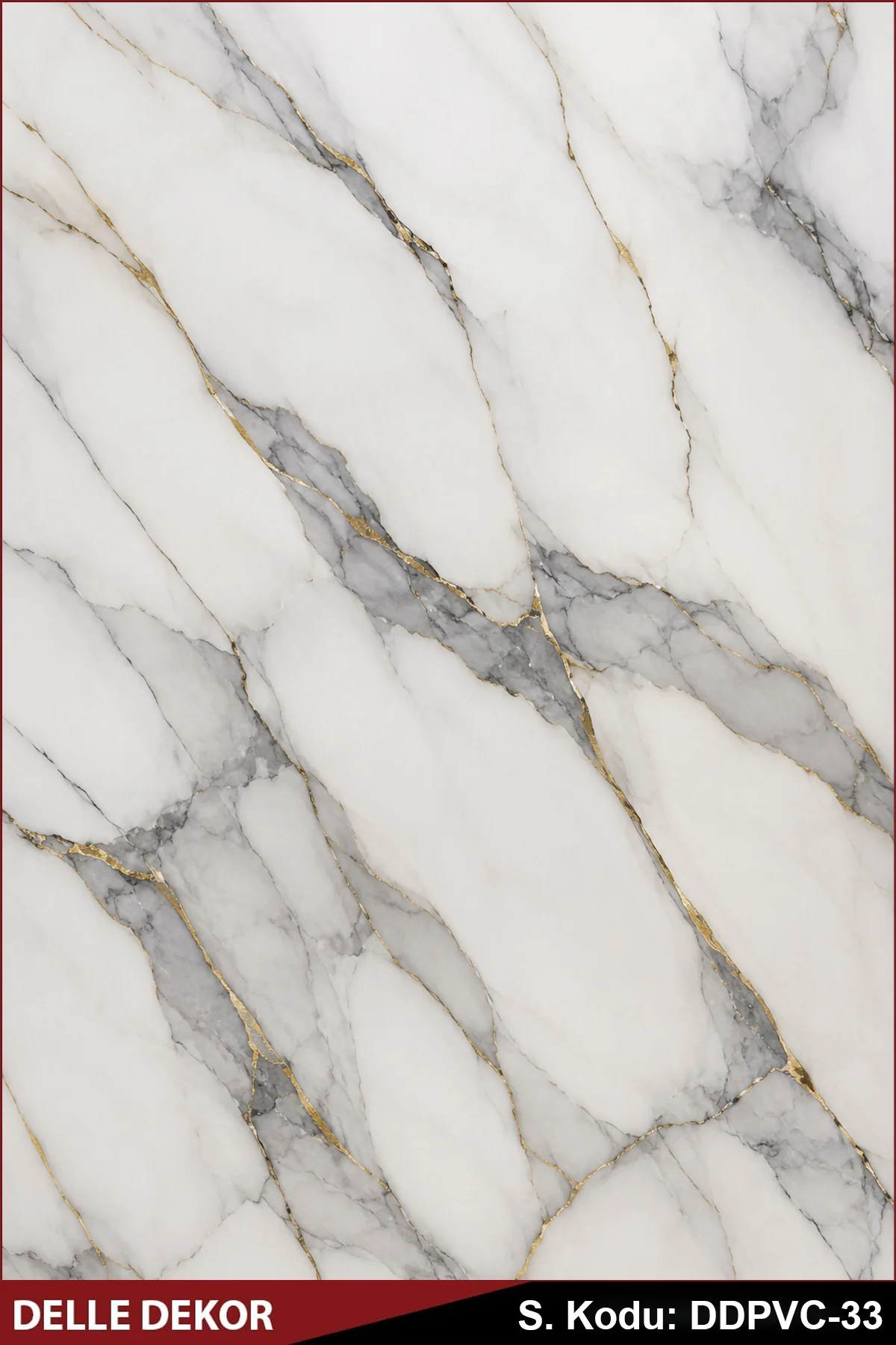 PVC Mermer Duvar Paneli - Venato Gold
